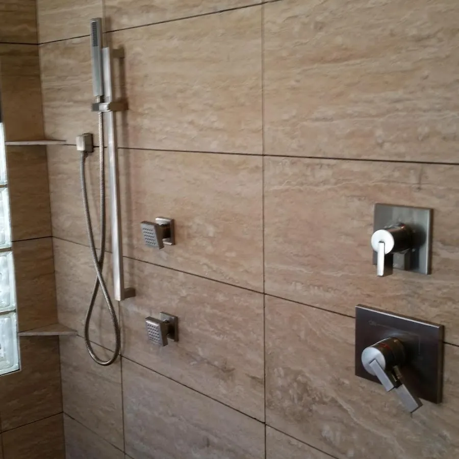 Shower fixture installation for Water Heater Replacement in Emerson